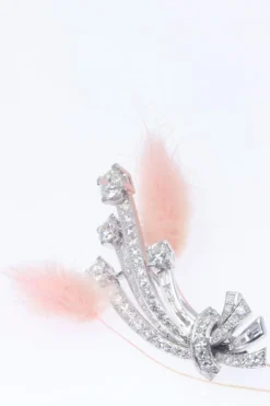 Broche Diamant Platine Vintage/Estate