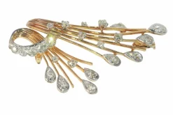 Broche diamants années 1960