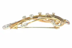Broche diamants années 1960