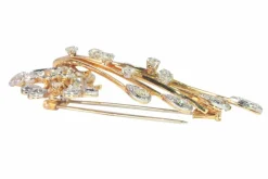 Broche diamants années 1960