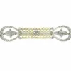 Broche diamants et perles