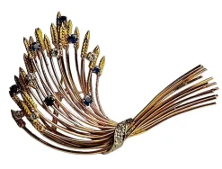 Broche Diamants et Saphirs 1960