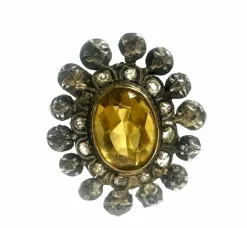 Broche du XVIIIe siècle en forme de soleil rayonnant