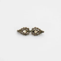 BROCHE EN ARGENT DIAMANTS