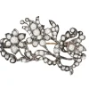 Broche en diamants fin 19ème siècle diamants or blanc et argent