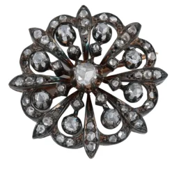 Broche en or, argent