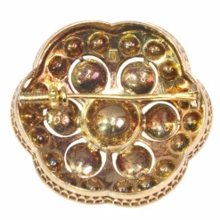 Broche en or avec diamants