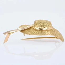 Broche en or chapeau Kirby