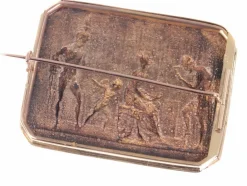 Broche en or et plaqué or