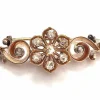 Broche en or jaune avec diamants