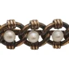 Broche en Or rose, perle de culture