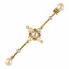 Broche Epingle ancienne perles fines