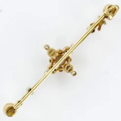Broche Epingle ancienne perles fines