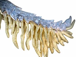 Broche et pendentif ornée de 2 carats de brillants