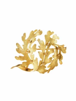 Broche "Feuille" 2 Ors