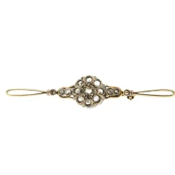 Broche Fleur diamants