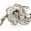 Broche Fleur Or blanc Diamant