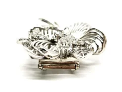 Broche Fleur Or blanc Diamant
