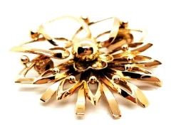 Broche Fleur Or jaune