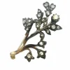 Broche florale en diamant. Italie, vers 1920