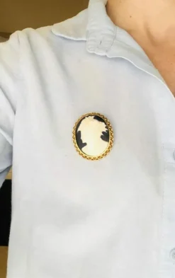 Broche Française Camée