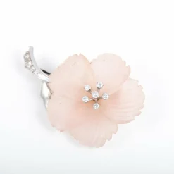 Broche Hibiscus Diamants