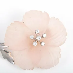 Broche Hibiscus Diamants