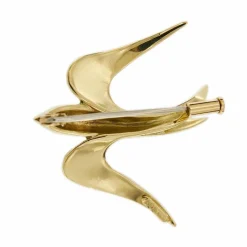 Broche hirondelle diamants