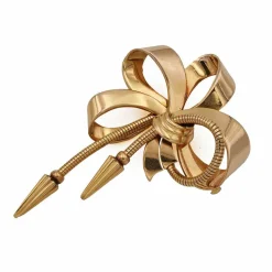 Broche Noeud Or jaune - Epoque 1950