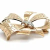 Broche « Noeud » Or Rose - Diamants