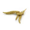 Broche Oiseau or jaune diamant