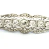 Broche or blanc avec diamants