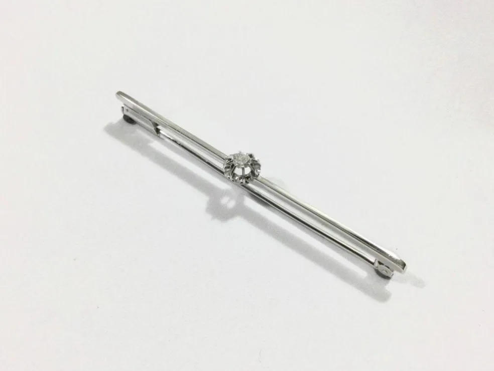 Broche Or Blanc Diamant