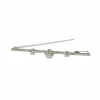 Broche or blanc diamants taille ancienne et moderne
