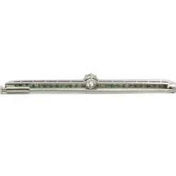 Broche or blanc platine diamants émeraudes.