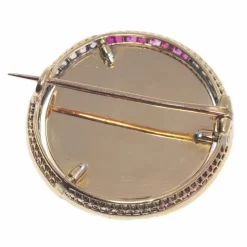 Broche or diamant, cristal anglais