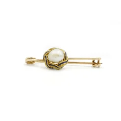 Broche Or et Perle