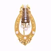 Broche or jaune Axelle , 19è