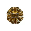 Broche or jaune citrine