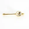 Broche or jaune, cristal de roche
