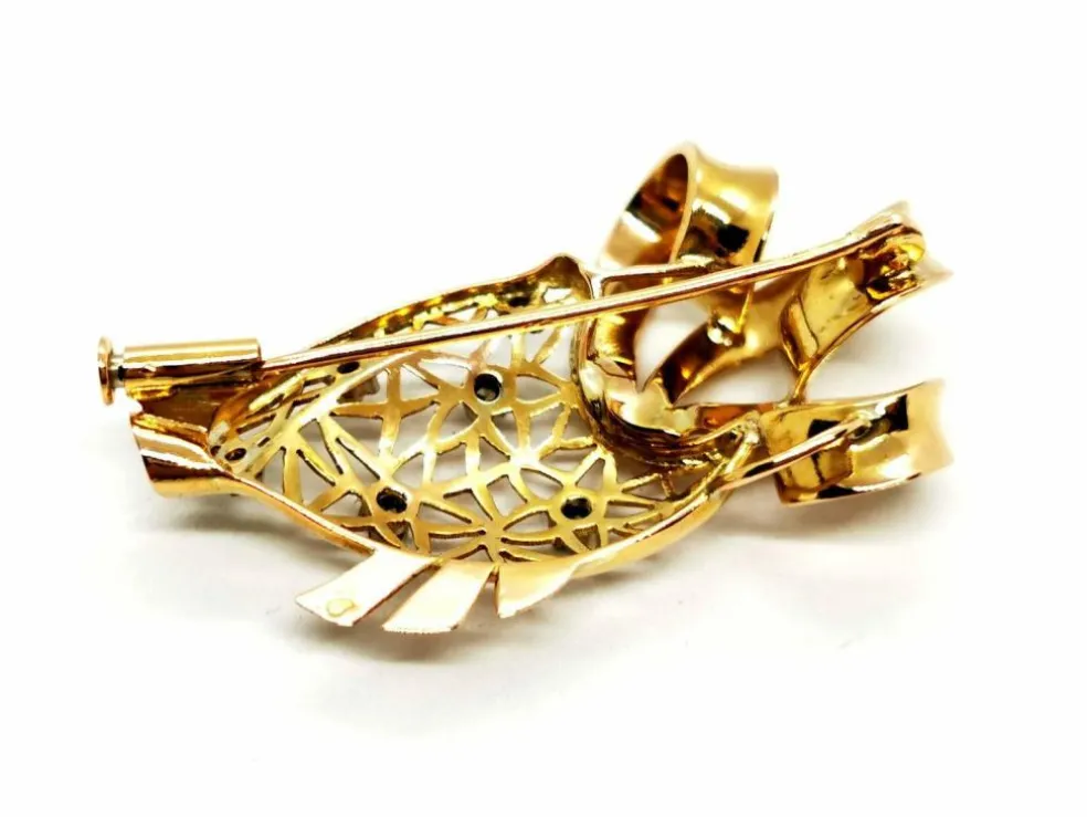 Broche Or jaune Diamant