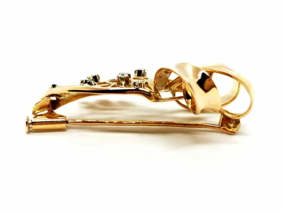 Broche Or jaune Diamant