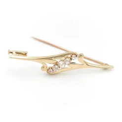 Broche Or jaune Diamant