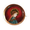 Broche Or jaune Email
