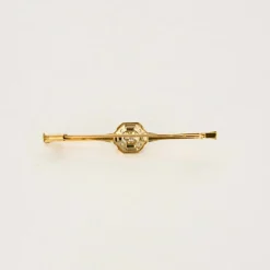 Broche or jaune et blanc, diamants
