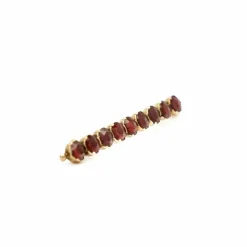 Broche Or jaune Grenats