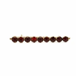 Broche Or jaune Grenats