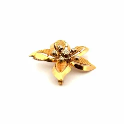 Broche Or Jaune 18k & Diamants