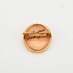 Broche Or Jaune émail de Limoges
