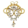 Broche Or jaune Perle